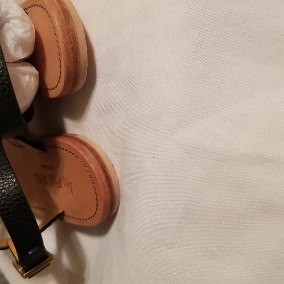 New Annabel Ingall Leather Flat Sandals Beetle Bugs Gold Tone Hardware Australia - Picture 6 of 6